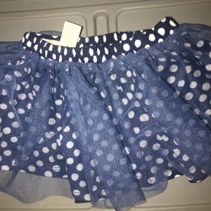 Baby skirt 18 months Tu tu with polka dots NWT